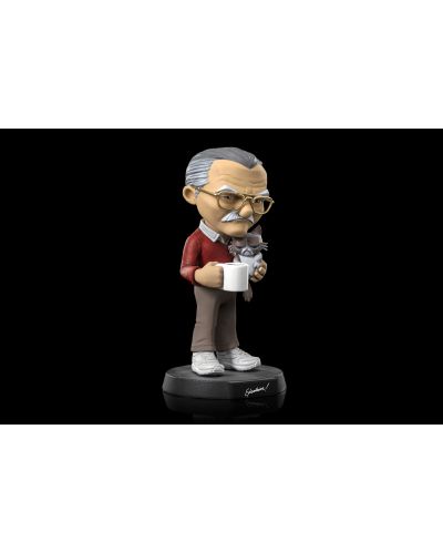 Статуетка Iron Studios Icons: Stan Lee - Stan Lee with Grumpy Cat, 14 cm - 4