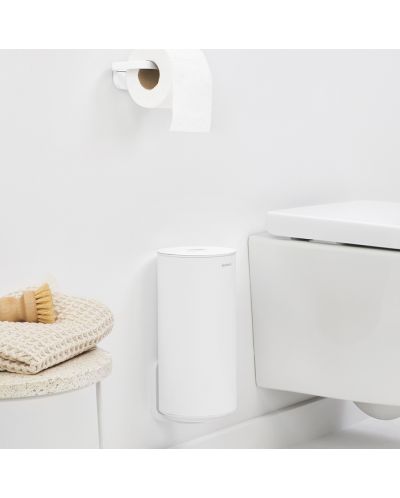 Stalak za rezervni toaletni papir Brabantia - MindSet, Mineral Fresh White - 7