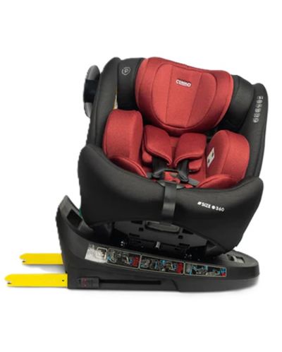 Autosjedalica - Commo, IsoFix, i-Size, 40-150 cm, Burgundy - 9