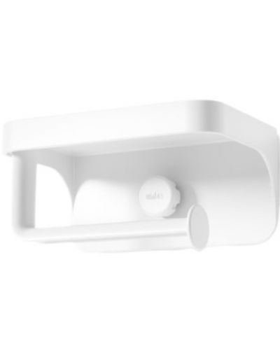 Držač za toaletni papir i polica Umbra - Flex Adhesive, bijeli - 3