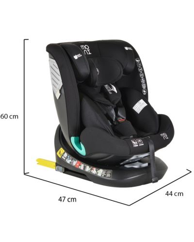 Autosjedalica Moni - Serengeti, IsoFix, I-Size, 40-150 cm, crvena - 11