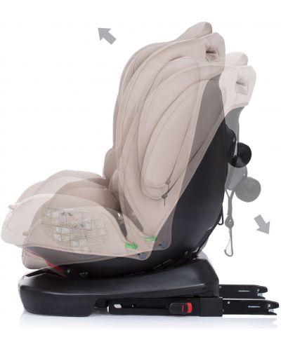 Autosjedalica Chipolino - 4Kid, i-Size, 0-36 kg, humus - 5