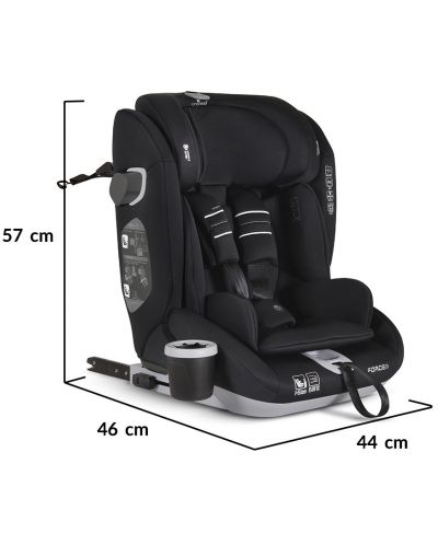 Autosjedalica Cangaroo - Force, i-Size, IsoFix , 76-150 cm, crna - 10