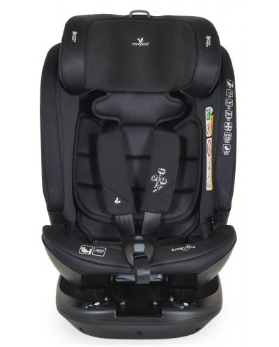 Autosjedalica Cangaroo - Gravity, 360°, i-Size, с IsoFix , 40-150 cm, crna - 3