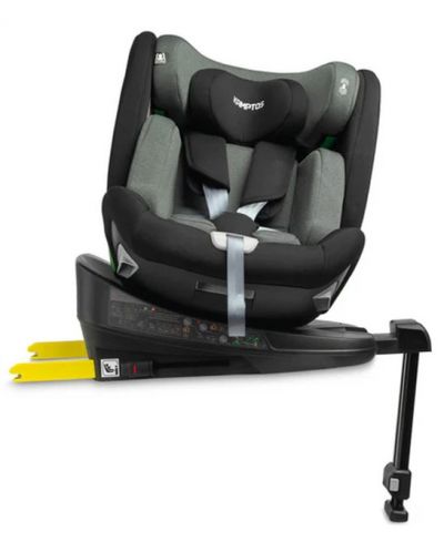 Autosjedalica Caretero - Kamptos, IsoFix, i-Size, 40-150 cm, Grey - 4