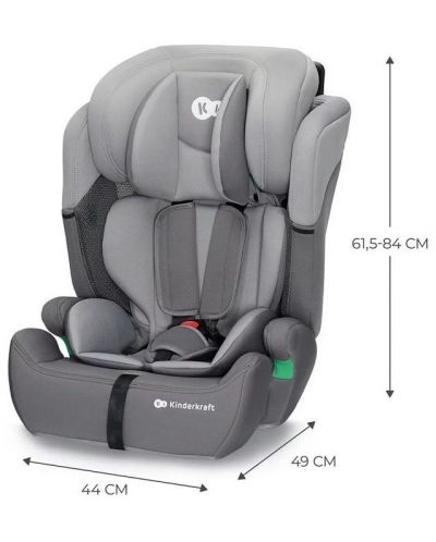 Autosjedalica KinderKraft - Comfort Up, I-Size, 75-150 cm, siva - 10