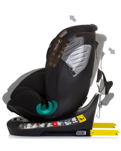 Autosjedalica Chipolino - Supreme, 360°, IsoFix, i-Size, 40-150 cm, opsidijan - 6