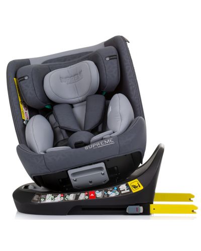 Autosjedalica Chipolino - Supreme, 360°, IsoFix, i-Size, 40-150 cm, granit - 7