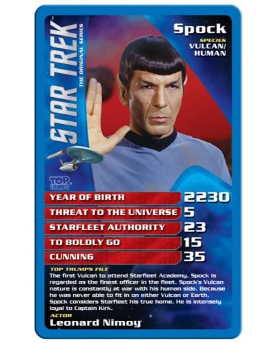 Kartaška igra Top Trumps - Star Trek - 2