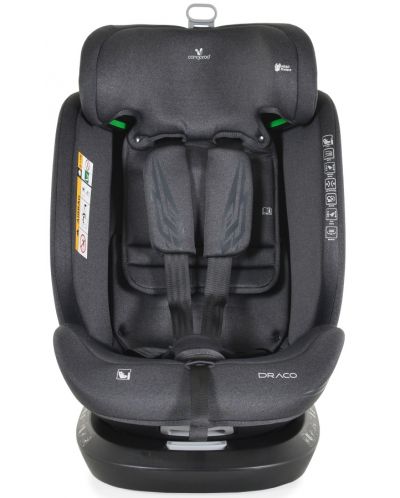 Autosjedalica Cangaroo - Draco, 360°, I-Size, IsoFix, 40-150 cm, maslinasto zelena - 6