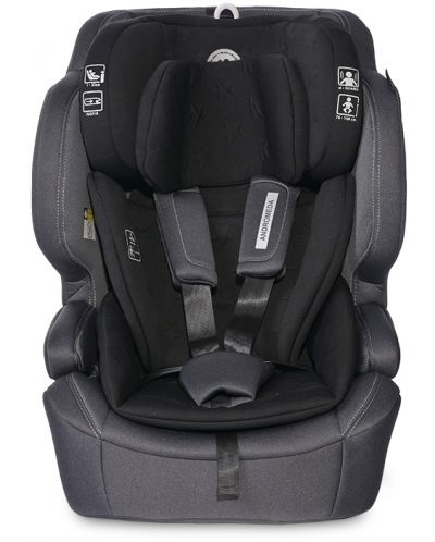 Autosjedalica Lorelli - Andromeda, i-Size, Isofix, 76-150 cm, Black Stars - 3