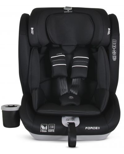 Autosjedalica Cangaroo - Force, i-Size, IsoFix , 76-150 cm, crna - 5