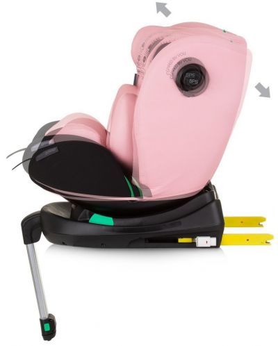 Autosjedalica Chipolino - Olympus, 360°, I-Size, 40-150 cm, flamingo - 7