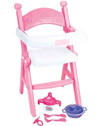 Stolica za hranjenje za lutke Ocie - Baby Seat, ružičasta - 1