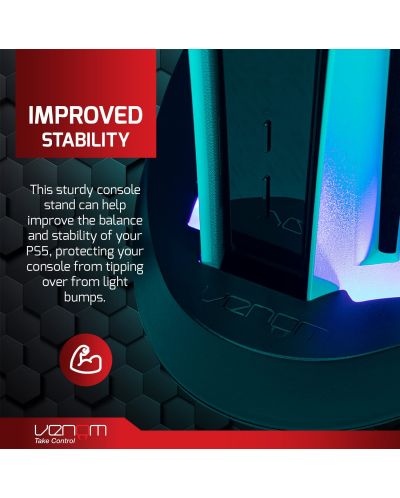 Stalak za konzolu Venom Multi-Colour LED Stand (PS5) - 5