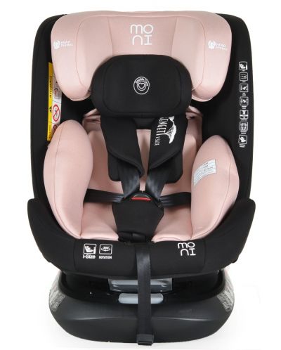 Autosjedalica Moni - Serengeti, IsoFix, I-Size, 40-150 cm, ružičasta - 6