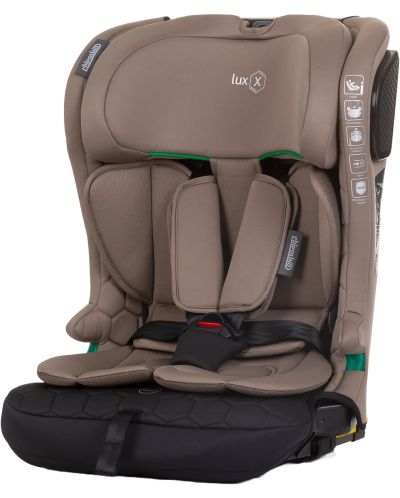 Autosjedalica Chipolino - LuxX, IsoFix, i-Size, 76-150 cm, makadamija - 1