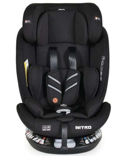 Autosjedalica Moni - Nitro, IsoFix, i-Size, 40-150 cm, crna - 4