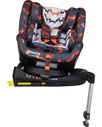 Autosjedalica Cosatto - All in All Rotate, 0-36 kg, s IsoFix, I-Size, Charcoal Mister Fox - 1