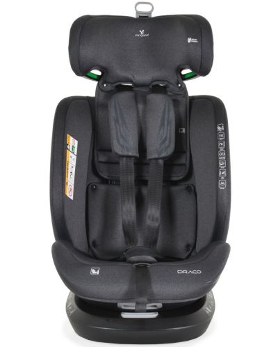 Autosjedalica Cangaroo - Draco, 360°, I-Size, IsoFix, 40-150 cm, siva - 7