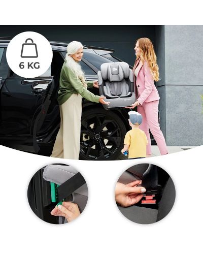 Autosjedalica KinderKraft - Comfort Up, I-Size, 75-150 cm, ružičasta - 8