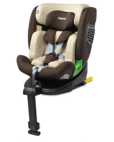 Autosjedalica Caretero - Kamptos, IsoFix, i-Size, 40-150 cm, Beige - 2