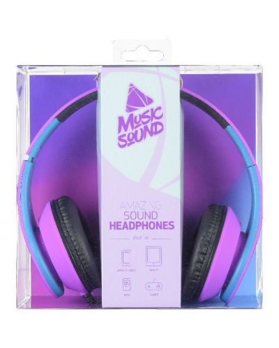 Slušalice Cellularline - Music Sound Violet, ružičasto/plave - 2