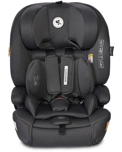 Autosjedalica Lorelli - Benevento, i-Size, Isofix, 76-150 cm, Black Jasper - 2