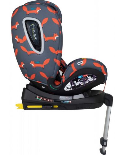 Autosjedalica Cosatto - All in All Rotate, 0-36 kg, s IsoFix, I-Size, Charcoal Mister Fox - 5