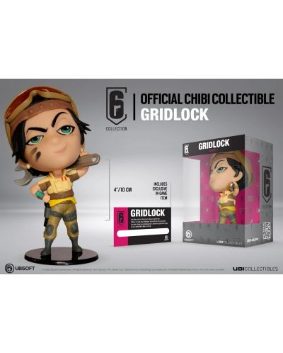 Kipić Ubisoft Games: Rainbow Six Collection - Gridlock Chibi, 10 cm - 5