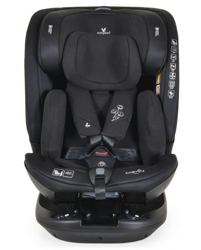 Autosjedalica Cangaroo - Gravity, 360°, i-Size, с IsoFix , 40-150 cm, crna - 2