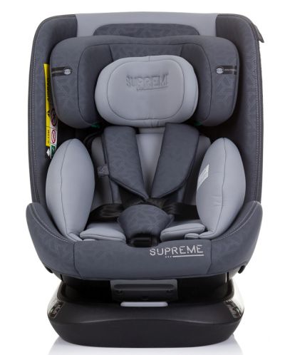 Autosjedalica Chipolino - Supreme, 360°, IsoFix, i-Size, 40-150 cm, granit - 3