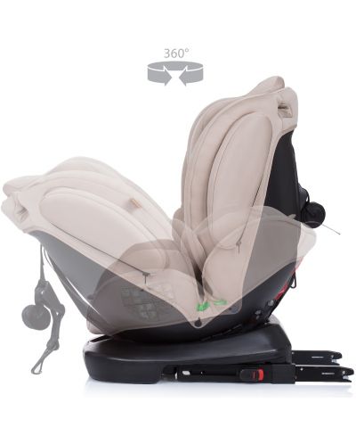 Autosjedalica Chipolino - 4Kid, i-Size, 0-36 kg, humus - 6