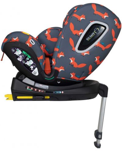 Autosjedalica Cosatto - All in All Rotate, 0-36 kg, s IsoFix, I-Size, Charcoal Mister Fox - 4