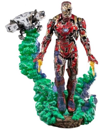 Kipić Iron Studios Marvel: Spider-Man - Illusion Iron Man (Deluxe Art Scale), 21 cm - 1