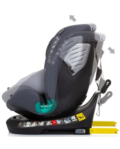 Autosjedalica Chipolino - Supreme, 360°, IsoFix, i-Size, 40-150 cm, granit - 6