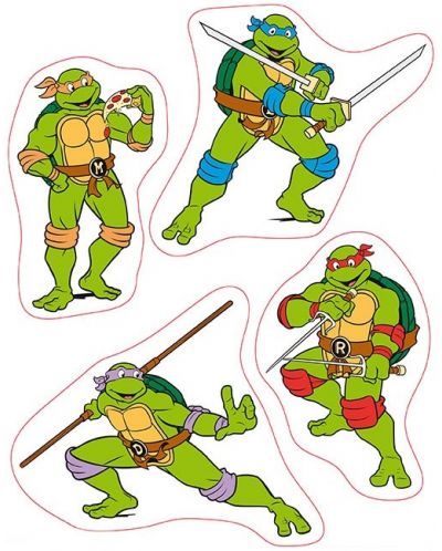 Naljepnice ABYstyle Animation: Teenage Mutant Ninja Turtles - Turtles & Splinter - 2