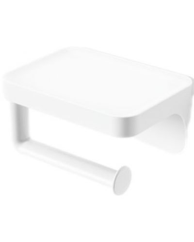 Držač za toaletni papir i polica Umbra - Flex Adhesive, bijeli - 1
