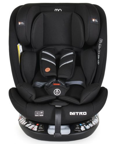 Autosjedalica Moni - Nitro, IsoFix, i-Size, 40-150 cm, crna - 2