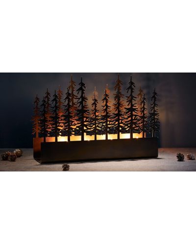 Svijećnjak Philippi - Bosque, 29 x 8 x 10 cm, crni - 3