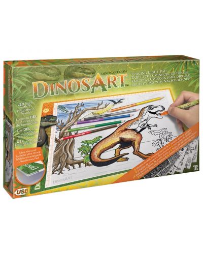 Svjetleća podloga za crtanje i kopiranje DinosArt - Dinosauri - 1