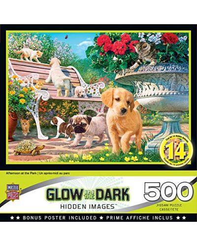 Svjetleća puzzle-zagonetka Master Pieces od 500 dijelova - Popodne u parku, Steve Read   - 1