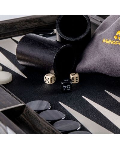 Backgammon Manopoulos - eko koža, 60 x 48 cm, crna - 6