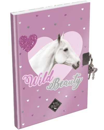 Tajni dnevnik s lokotom Lizzy Card Wild Beauty Purple - A5 - 1