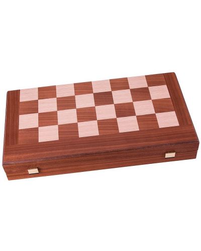 Set šaha i backgammona Manopoulos - Mahagonij s crnim bordom, 48 x 25 cm - 2