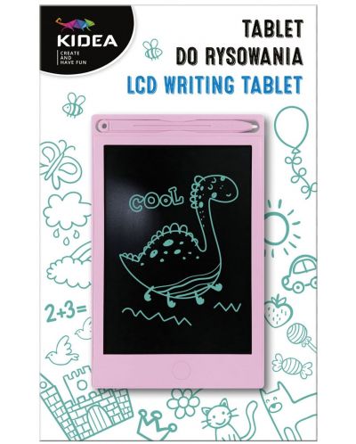 Tablet za crtanje Kidea - LCD zaslon, rozi - 3