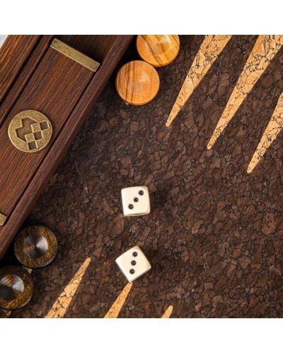 Backgammon od prirodnog pluta, 30 х 20 cm - 6
