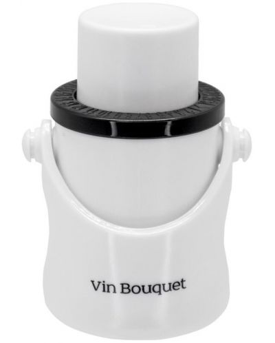 Čep za šampanjac s pumpom 2 u 1 Vin Bouquet - VB FIT 1159, bijeli - 1