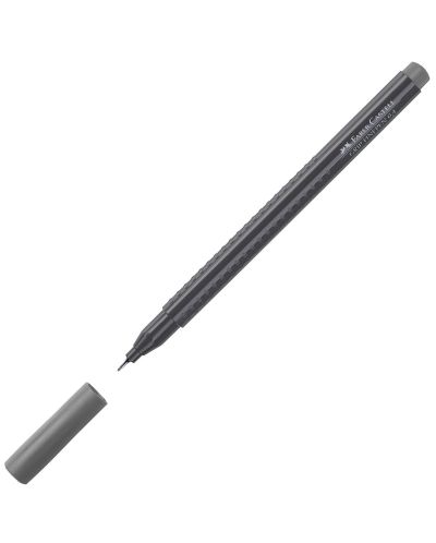 Fineliner flomaster Faber-Castell Grip - Sivi, 0.4 mm - 1