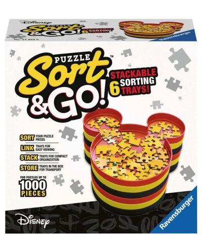 Ploča za razvrstavanje slagalica Ravensburger - Mickey Mouse Sort & Go - 1